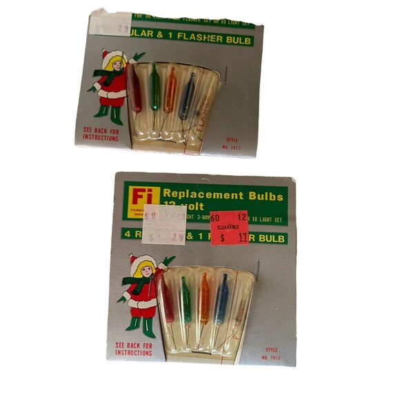 Vintage Fi 12 Volt Replacement Lights 5 Packages of 5 (25 Total) NEW Old Stock - Picture 4 of 11